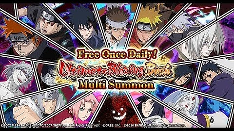 [Naruto Blazing] Free Once Daily Ultimate Blazing Bash Multi Summons | Naruto Ultimate Ninja Blazing
