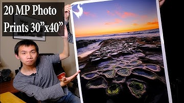 How Many Pixels Do You Need? I made a 30"x40" print from a 20 MP photo