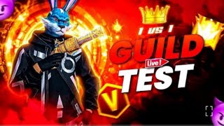 FF LIVE GUILD TEST🛑 \ LIVE GUILD TEST / FREE FIRE LIVE CUSTOM #desigamer #nonstopgaming #gyangaming