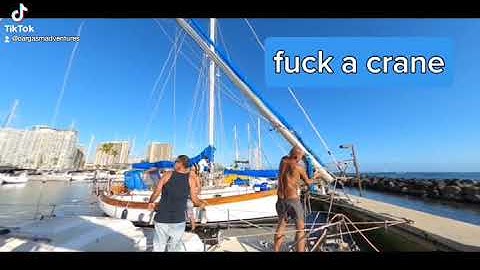 mast removal without crane