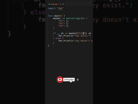 Mastering Golang: Tips & Tricks - Check Key Exist🔥🔥 #shorts #freecoder #golang