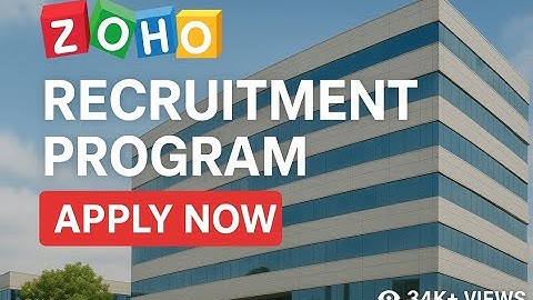 ZOHO Recruitment 2025 | Freshers Apply Now | Work From Office | No Exam | High Salary Package #zoho