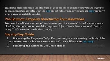 How to Validate the Nested Response Object with Mocha and Chai Assertions in Node.js