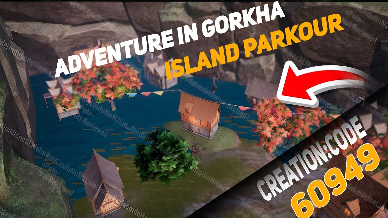 Bgmi Wow Parkour Map Code 60949 | Adventure In Gorkha Island Parkour 