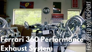 Ferrari 360 Performance Exhaust System - Outside of the Car