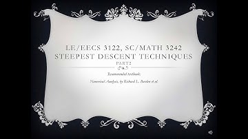 Numerical Analysis II lecture13 Steepest Descent Techniques part2