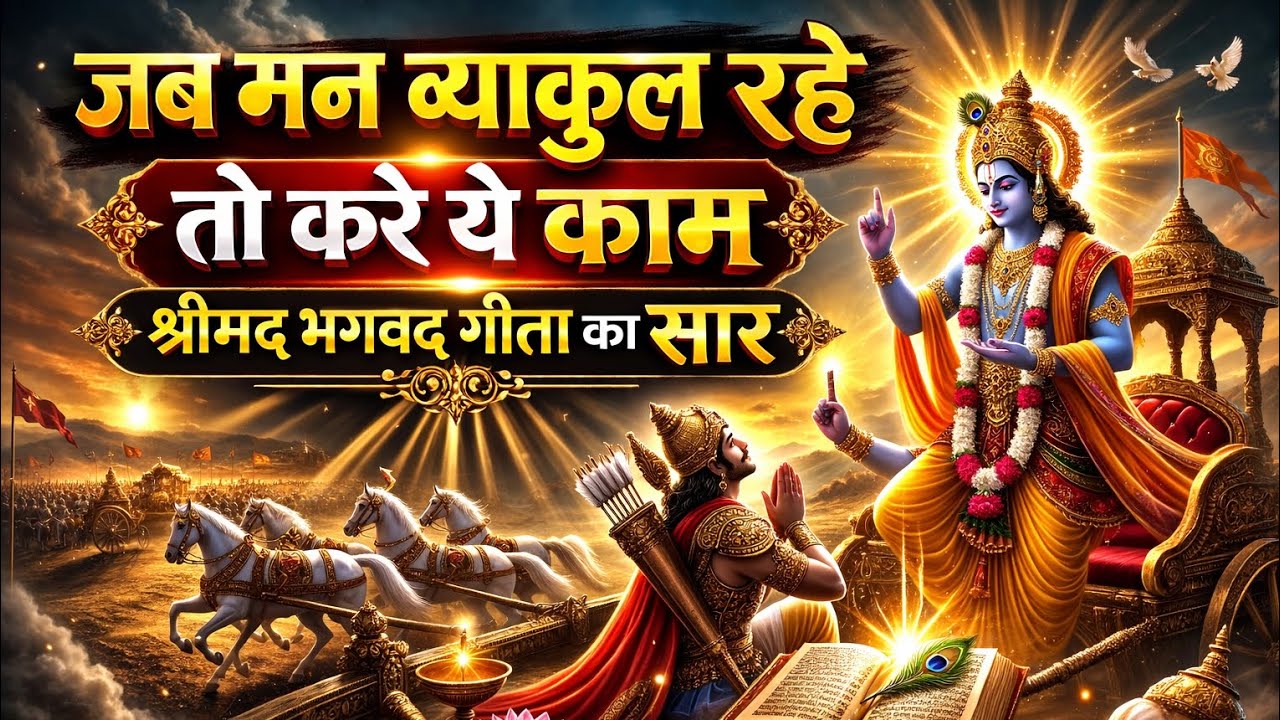 मन अशांत है? श्रीमद भगवद गीता का यह एक उपाय बदल देगा जीवन