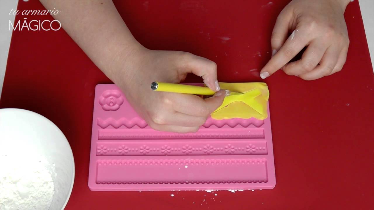 Cómo utilizar los moldes para fondant