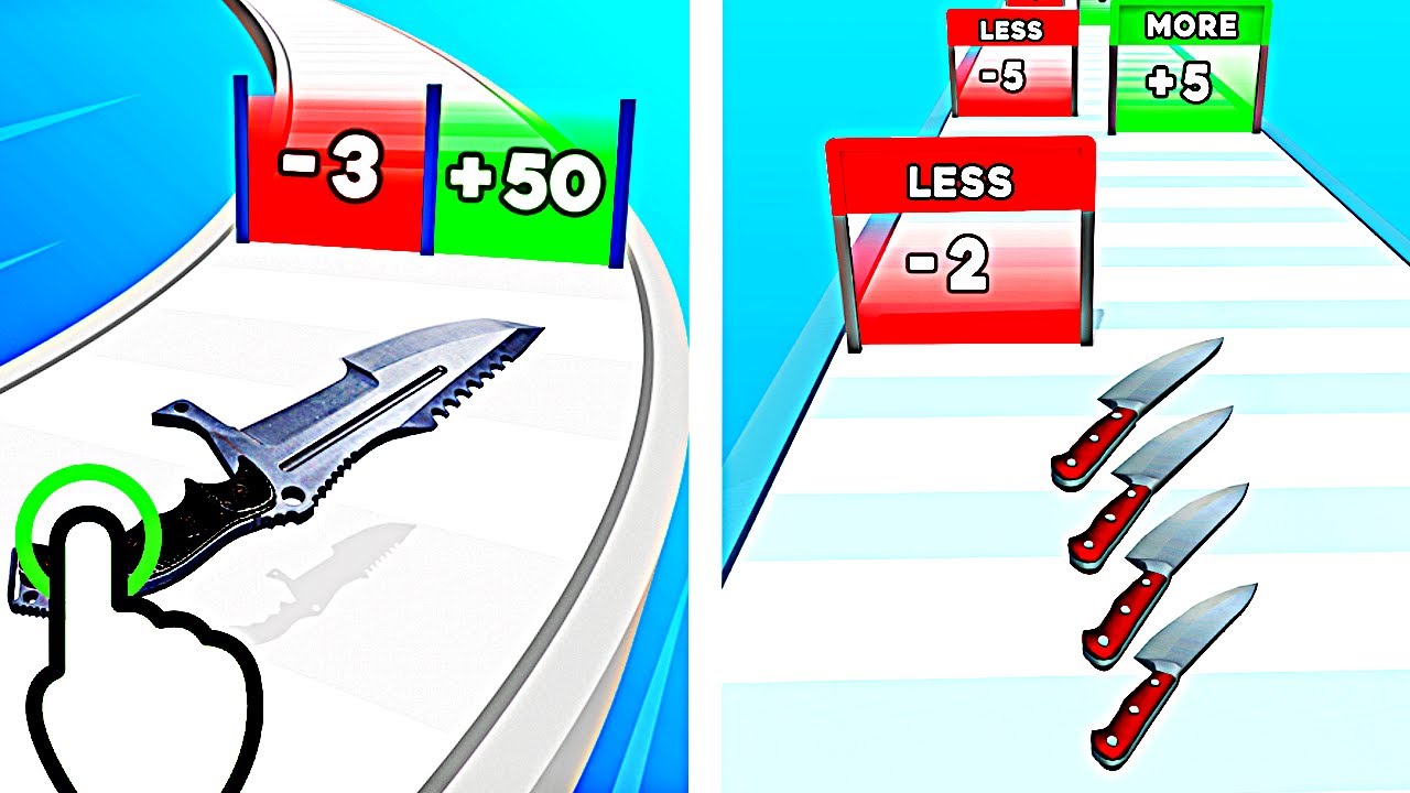 Knife Runner 3D - Knife Stack Slice Run - All Levels iOS Android GamePlay #7