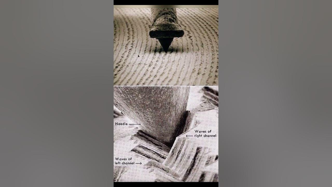 The grooves on a vinyl record are where the music is stored.