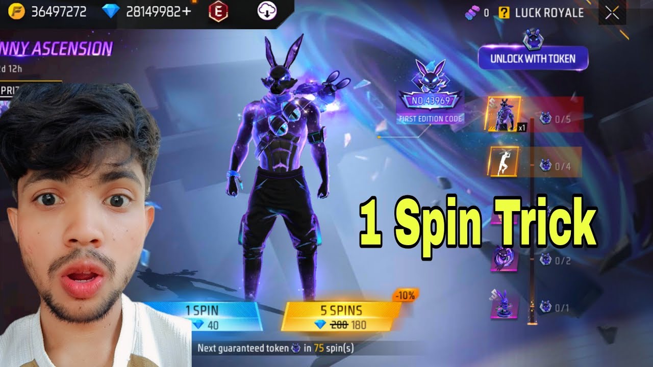 1 Spin😱 Impossible🫣 Rear Emote Free Fire || @VIPZEESHANFF 