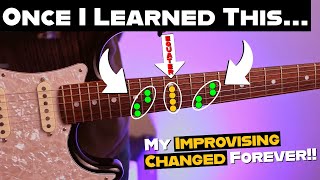 Improvise More MELODIC Guitar SOLOS.. Use EASY Moveable Shapes Like This!
