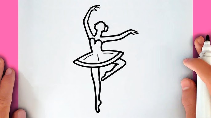 Como dibujar una bailarina de ballet, Dibujos faciles, Como dibujar una  bailarina de ballet, Dibujos faciles, By DibuBaron