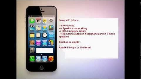 iPhone No Sound - IOS 6 Bugs - Iphone 4, 4s & Iphone 5 buy bugs Sound Issues - About the iphone four