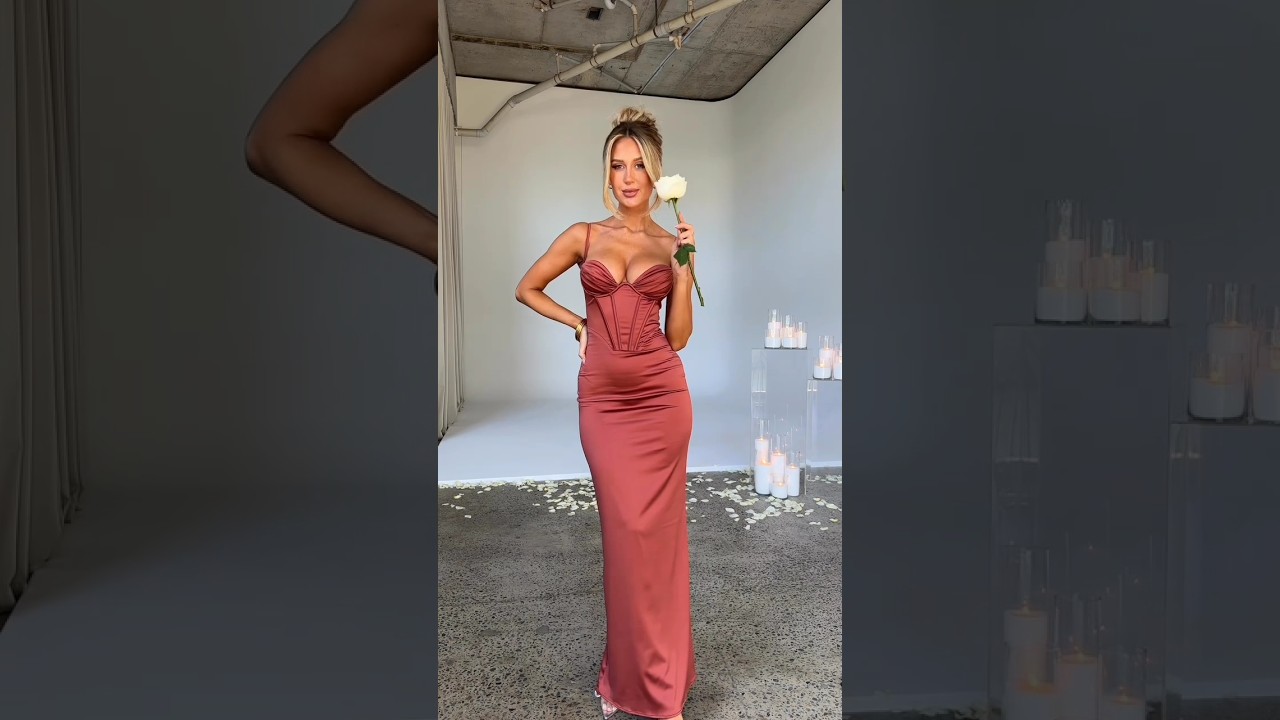 Onika Maxi Dress In Rust | Try On Haul 