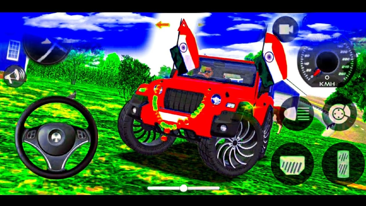 Modified Mahindra Thar😈Games:India Red Thar (Gadi Wala Games) Car Game Android Game - #2026