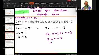 MAC 1114  Lecture 1.6 - Absolute Value Function