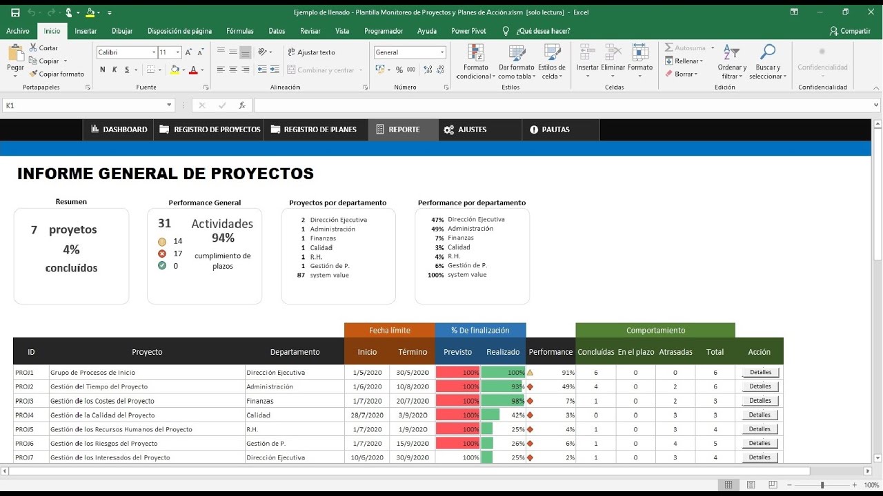 O Hacer Un Plan De Trabajo En Excel Tutor Suhu