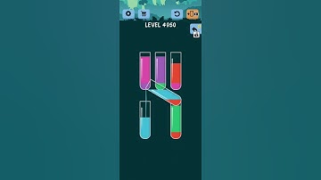 Water Color Sort Level 4950 Gameplay Solution