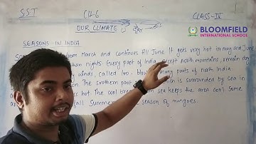 Our climate social studies class 4 chp 6