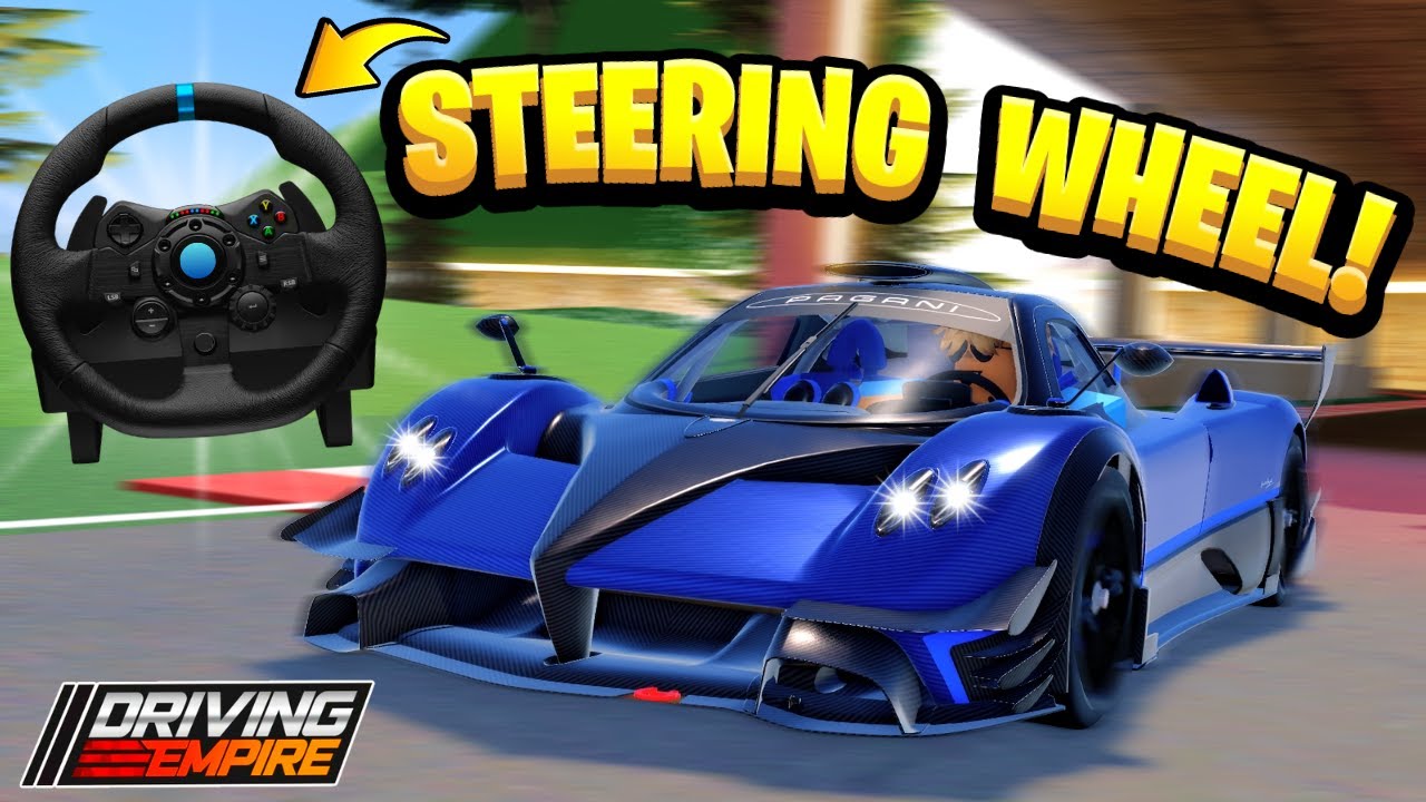 Playing ROBLOX Driving Empire With A STEERING WHEEL YouTube 