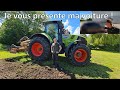 Tour de ferme  gros chantier a la herse rotative 