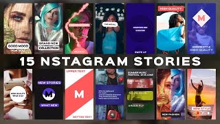 15 Instagram Stories After Effects Templates