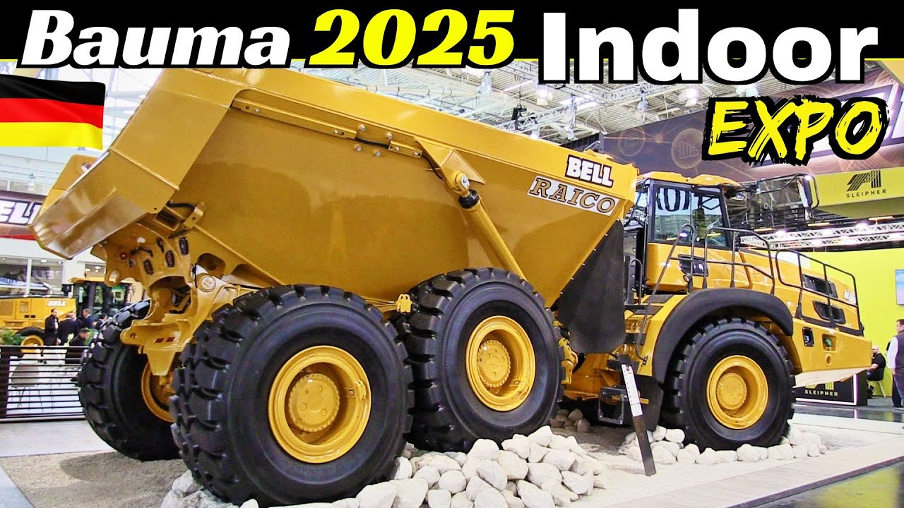 Bauma 2025 at Messe München - Indoor Expo Tour Highlights - Komatsu, Cat, Scania, Putzmeister, etc