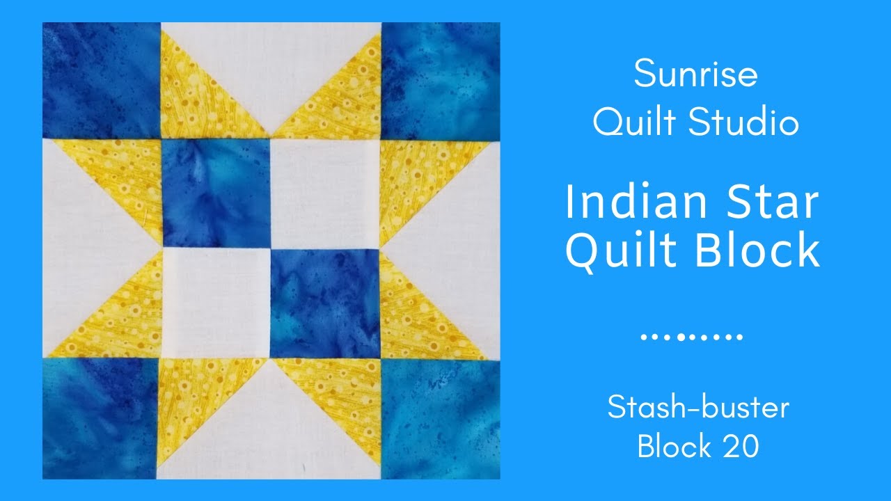 Indian Star - Stash-buster Block 20