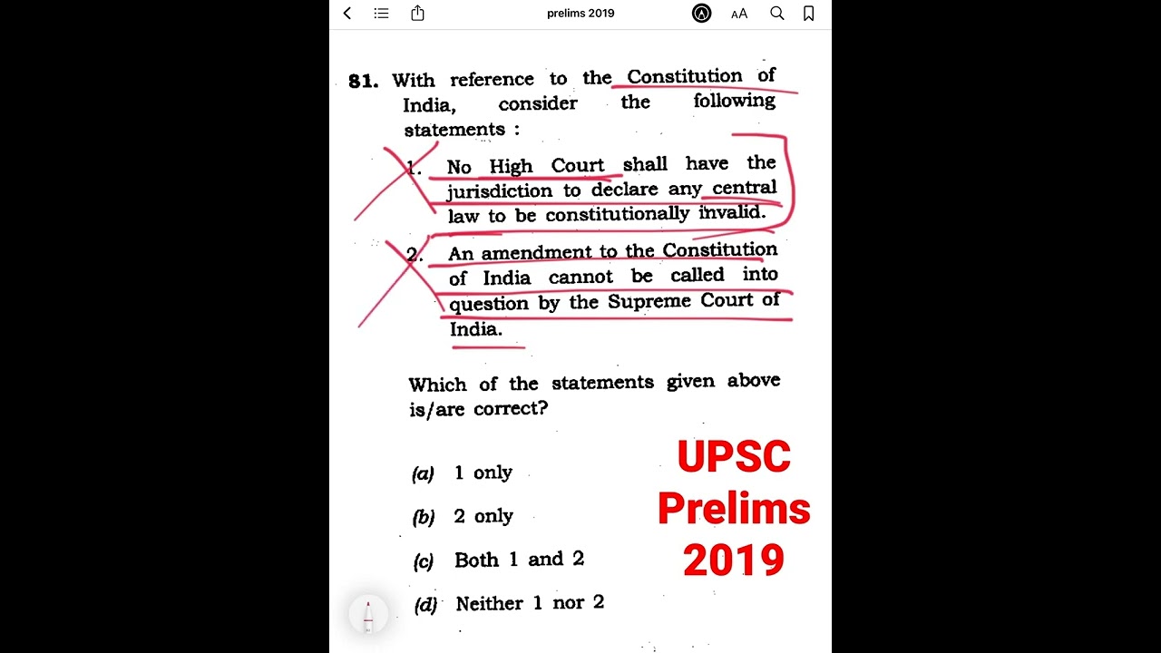 UPSC Prelims 2019 | Polity Laxmikant