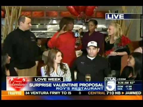 Robbins Brothers and Roy's Restaurant Serve Up a Delicious Marriage Proposal for Valentine's Day