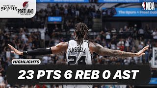 Devin Vassell vs Portland Trail Blazers | 23 PTS 6 REB 0 AST 1 STL | NBA 11-27-2025 Highlights