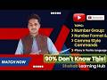Number group:- Number Format & Comma Style Commands#Easy in Pashto Language# by Shahab Learning Hub
