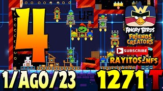 Angry Birds Friends Level 4 Tournament 1271 Highscore POWER-UP walkthrough