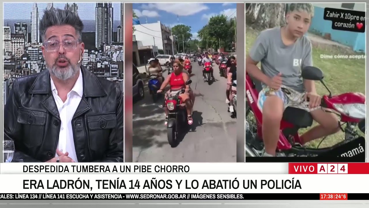 🚨 DESPEDIDA TUMBERA A UN PIBE CHORRO DE 14 AÑOS: TIROS AL AIRE Y UNA CARAVANA DE MOTOS