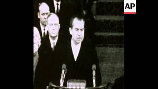 SYND 12 5 74 ARCHIVE / FILE FOOTAGE OF US PRESIDENT RICHARD NIXON