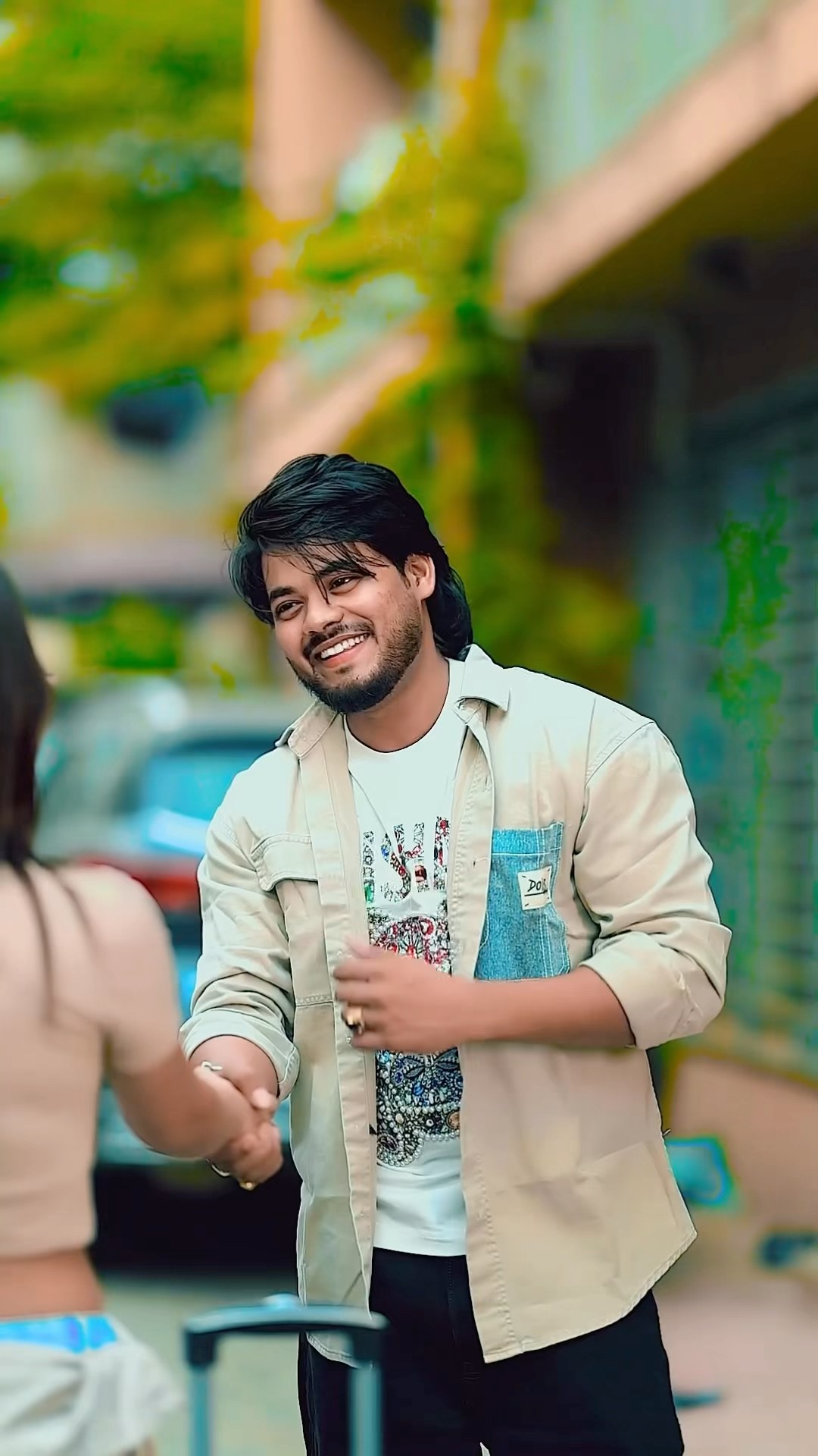 Mohalle me nya jugad aaya he #surajactor @muskanart3102