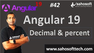 Decimal and percent Pipes in Angular 19 | Pipes in Angular | Angular 19 Tutorials in Hindi