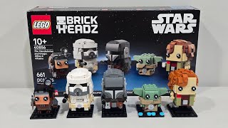 NEW Lego Star Wars Mandalorian and Grogu Allies and Villain's Brickheadz 40856 Review!