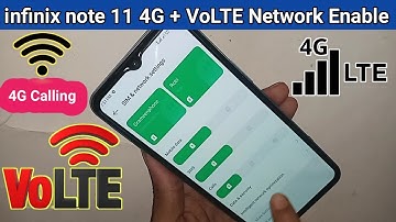 infinix note 11 4G+ VoLTE network Enable // 4G calling enable