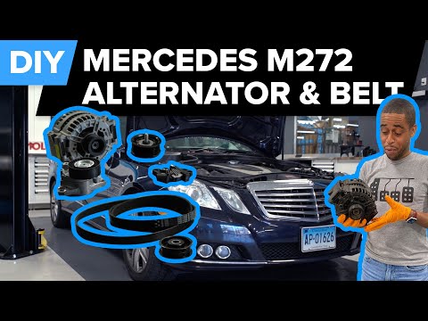 Mercedes W212/W204 Alternator and Drive Belt Service (2008-2012 C-Class, 2006-2011 E-Class)