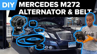 Mercedes W212/W204 Alternator and Drive Belt Service (2008-2012 C-Class, 2006-2011 E-Class)