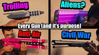 Every Gun in GTA Online… (and it’s purpose)