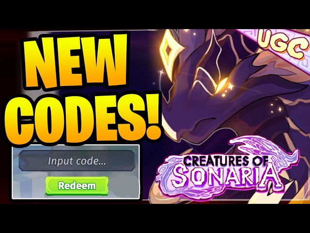 Roblox Creature of Sonaria Codes (December 2023)