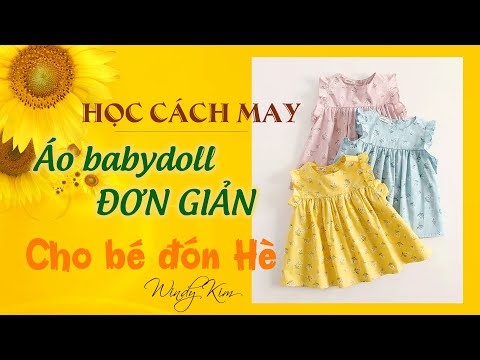 039 Cách may áo sơ mi babydoll cực chi tiết và đơn giản cho bé gái l Cách may áo giáp cánh tiên