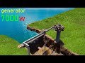 I build 220v electric hydropower dam