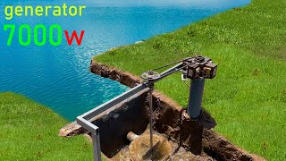 I build 220v electric Hydropower dam by King Homemade 7,907,923 views 2 years ago 19 minutes