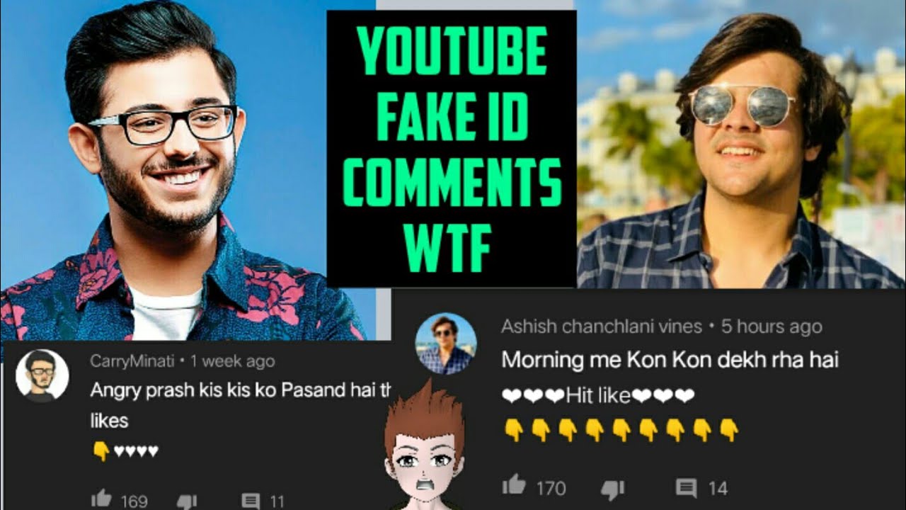 YouTube Fake ID Comments Carryminati & Ashish Chanchlani Roast Ep 1 ...