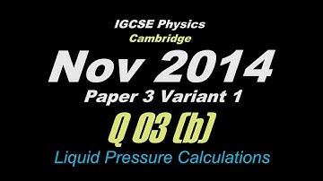 Oct/Nov 2014 Paper 3 Var 1 ( Q 03 (b)) IGCSE Physics CIE