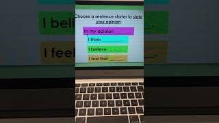 Grade 2 Opinion Writing
